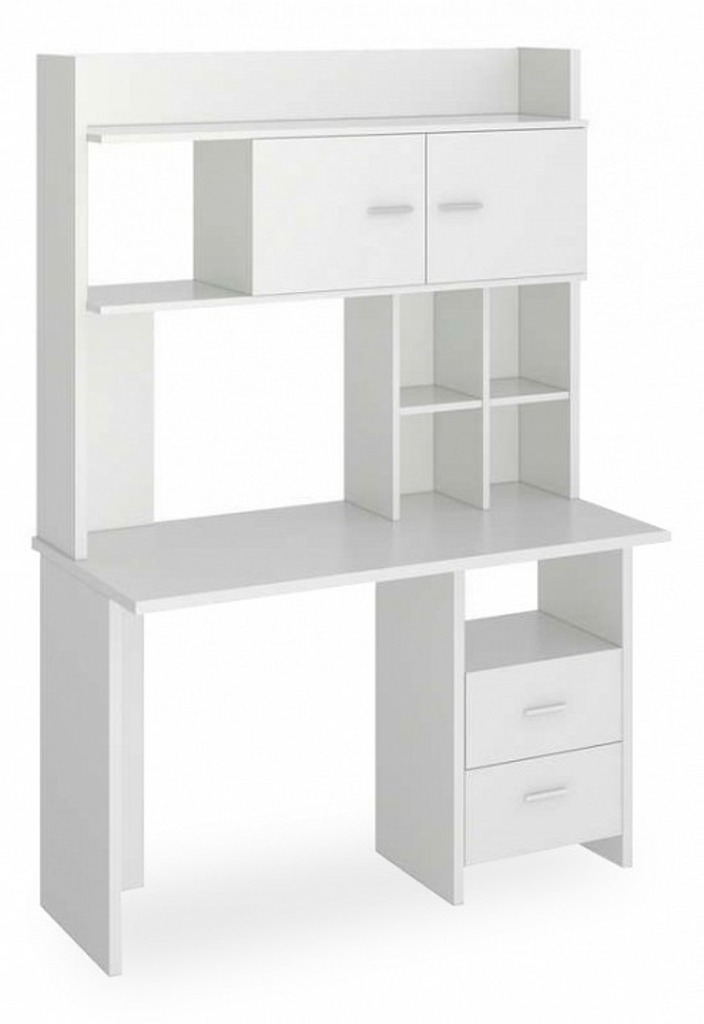 Фото Стол компьютерный Нельсон Lite СКЛ-Прям120+НКЛХ-120 БЕ MER_SKL-Pryam120-NKLH-120_BE - интернет-магазин МегаТерем в Москве