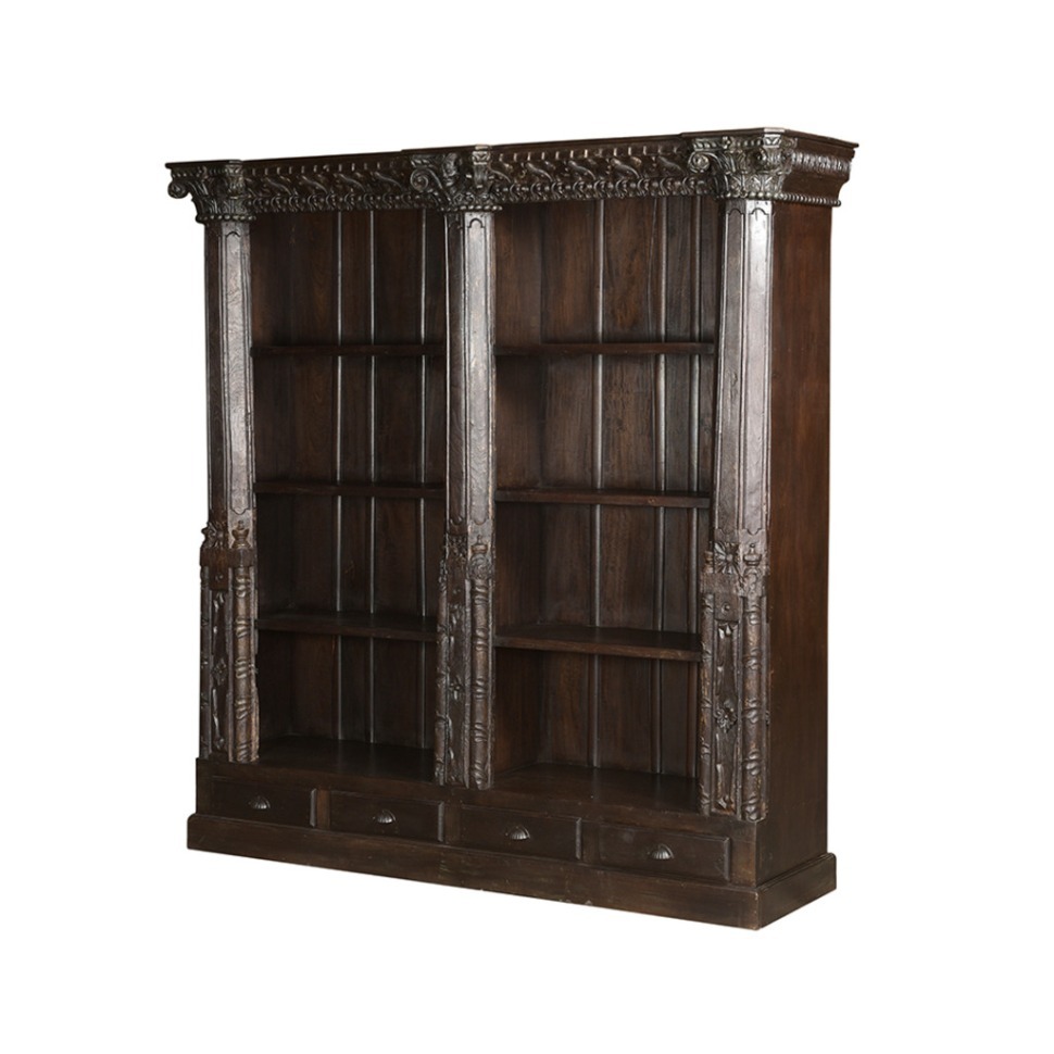 Фото Шкаф PR45358/2, Массив манго, natural, ROOMERS FURNITURE - интернет-магазин МегаТерем в Москве