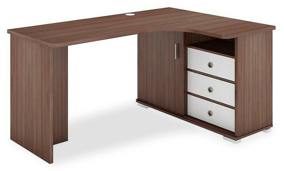 Фото Стол письменный Домино СР-145С MER_SR-145S-SHBESH-CH-PRAV-NOVYJ - интернет-магазин МегаТерем в Москве