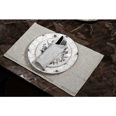 Текстильная подставка Брасс бежевая 30*45см (TT-00011431)