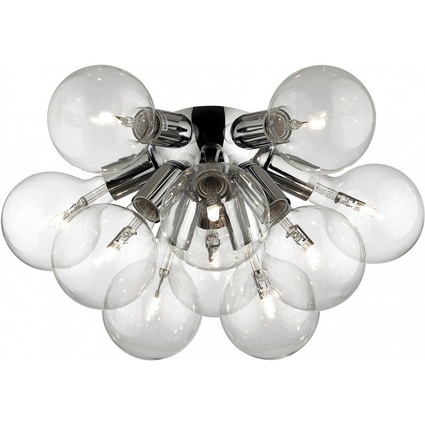 Фото Потолочная люстра Ideal Lux Dea DEA PL10 CROMO - интернет-магазин МегаТерем в Москве