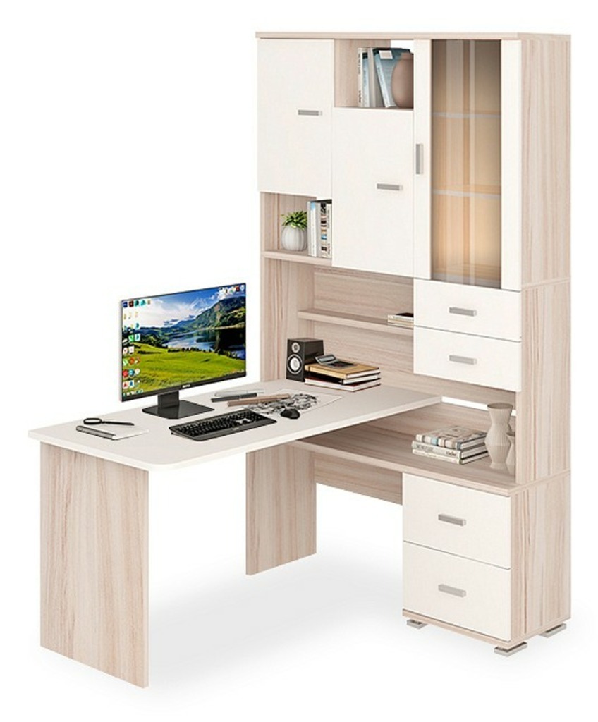 Фото Стол компьютерный Домино СР-620/140 MER_SR-620-140_KBEBE-PRAV - интернет-магазин МегаТерем в Москве