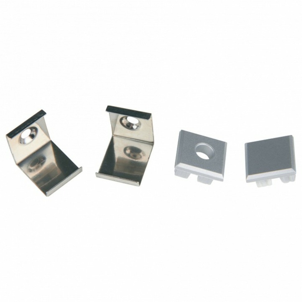 Фото Набор заглушек и скоб для профиля Uniel UFE-N05 SILVER A POLYBAG UL-00000625 UL_UL-00000625 - интернет-магазин МегаТерем в Москве