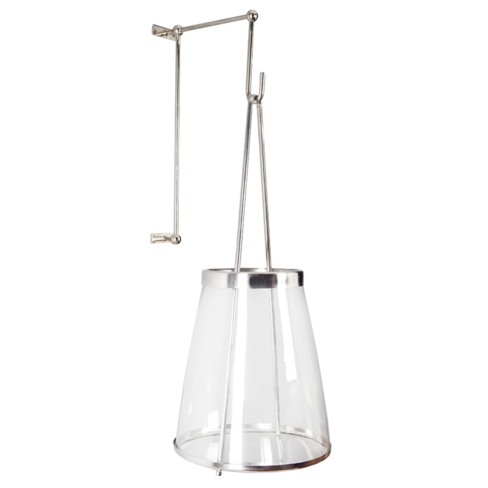 Фото Подсвечник 3339L, нержавеющая сталь, стекло, chrom/clear, ROOMERS FURNITURE - интернет-магазин МегаТерем в Москве