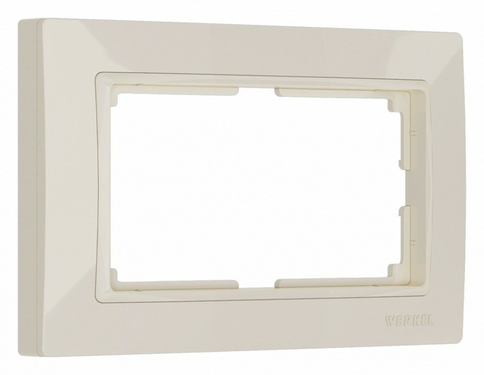 Фото Рамка для двойной розетки Werkel Snabb Basic (слоновая кость) W0082003 WRK_a051293 - интернет-магазин МегаТерем в Москве