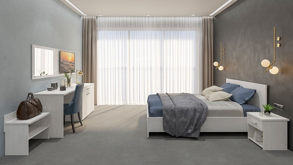 Фото Гарнитур для спальни Виктория KOM_Victoriya_system_7 - интернет-магазин МегаТерем в Москве