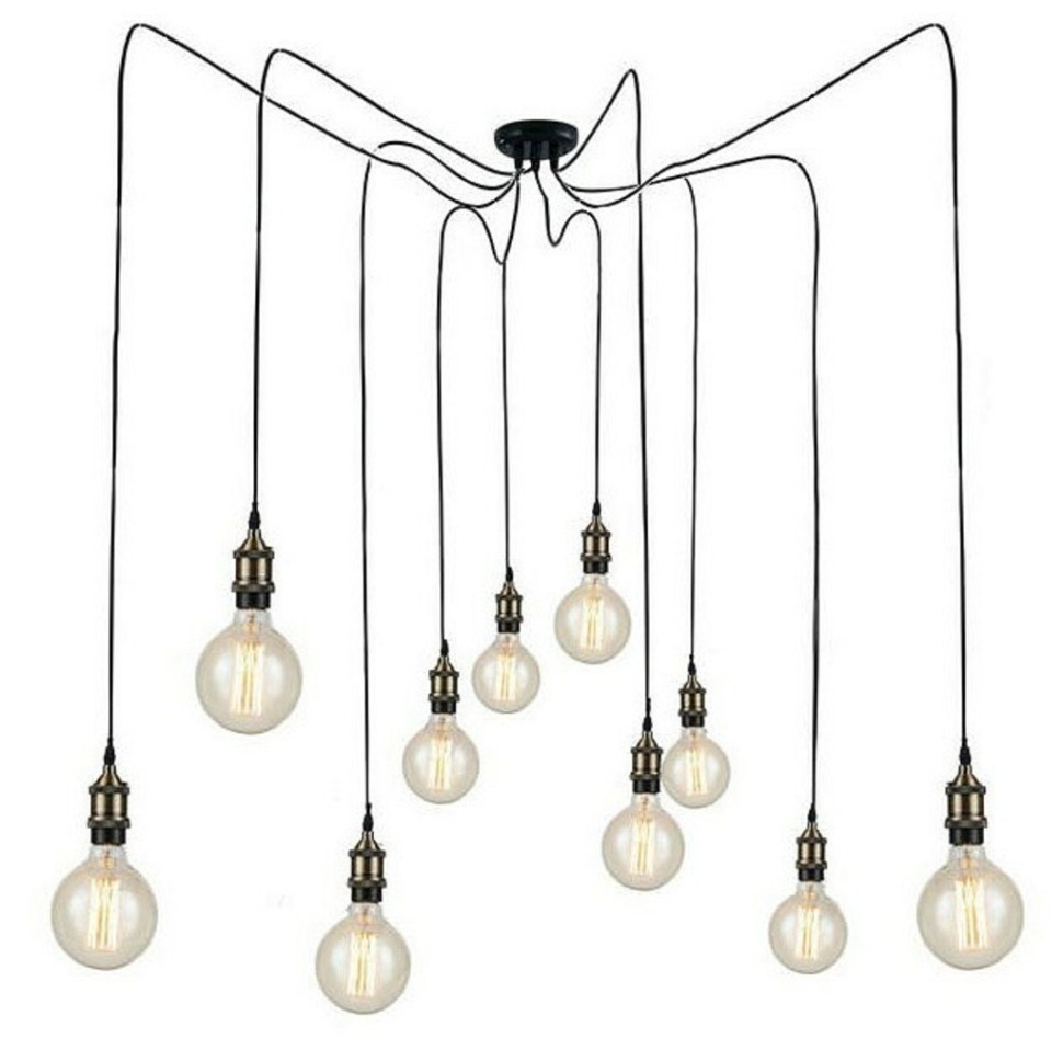 Фото Подвесная люстра Loft it Spider LOFT1162A/10 LF_LOFT1162A_10 - интернет-магазин МегаТерем в Москве