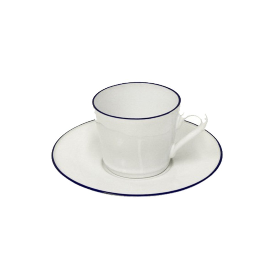 Фото Чайная пара ATCS01-BLU(ATCS01-02621E), 16.7, керамика, white, blue, Costa Nova - интернет-магазин МегаТерем в Москве
