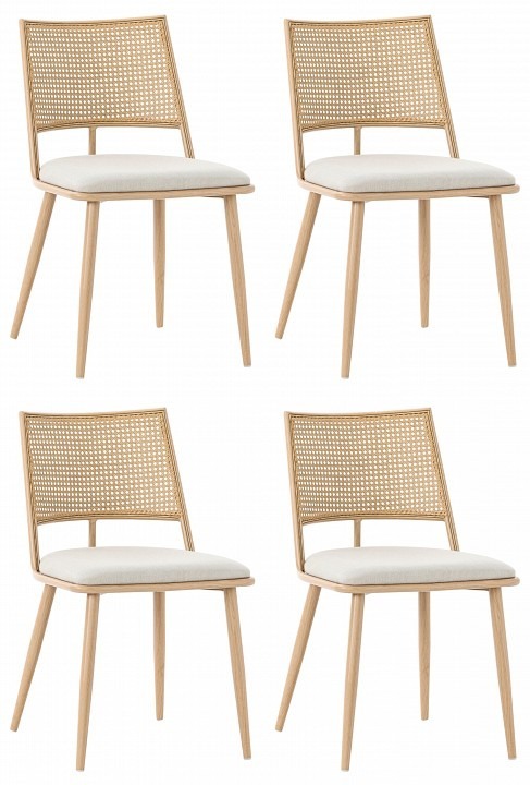 Фото Набор из 4 стульев Unity Echo HSBI_DC2245_beige_4 - интернет-магазин МегаТерем в Москве