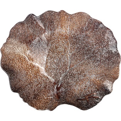 Блюдо "crown " brown 33х28х3 см без упаковки (мал 8шт) АКСАМ (339-066)