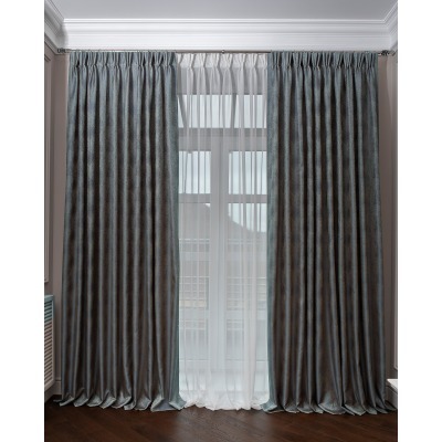 Портьера FIJI бирюзовая 275*260см (TT-00016719)