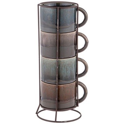 Набор чашек из 4 шт. на мет...