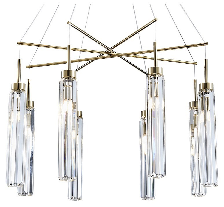 Фото Подвесная люстра Newport 4520 4524+4/S gold NWP_M0066077 - интернет-магазин МегаТерем в Москве