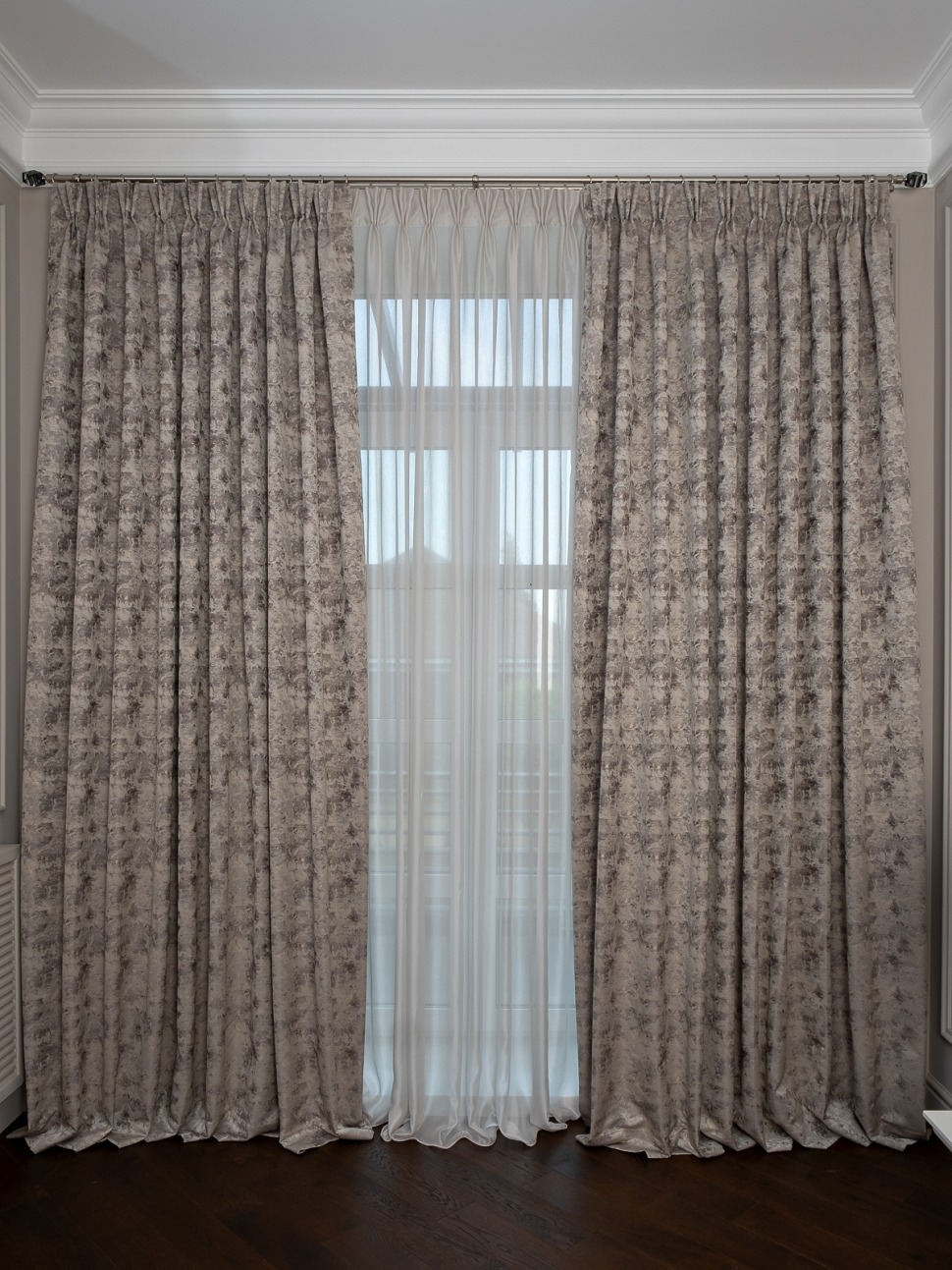 Фото Портьера Mirage бронза 275*260 (TT-00016091) - интернет-магазин МегаТерем в Москве