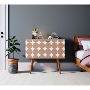 Фото Комод на высоких ножках Berber малый принт 17 арт BB13/Print_17-ET - интернет-магазин МегаТерем в Москве