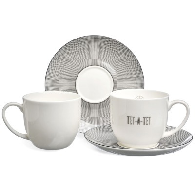 Чайный набор lefard "tet-a-tet" на 2 пер. 4 пр. 300 мл (416-103) 