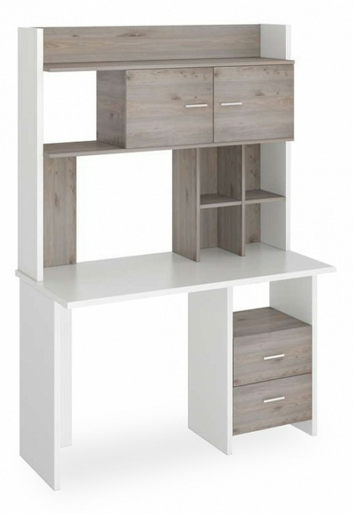 Фото Стол компьютерный Нельсон Lite СКЛ-Прям120+НКЛХ-120 БЕН MER_SKL-Pryam120-NKLH-120_BEN - интернет-магазин МегаТерем в Москве