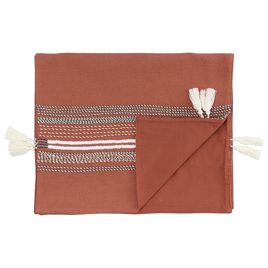 Фото Дорожка на стол с вышивкой braids из коллекции ethnic, 45х150 см (75346) - интернет-магазин МегаТерем в Москве