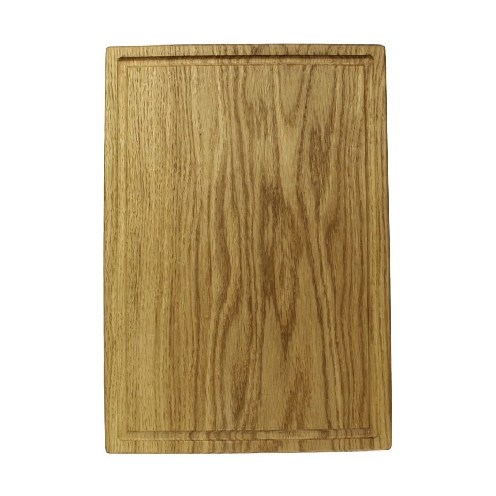 Фото Доска разделочная прямоугольная 30х21х1,8 см деревянная, дуб ДЧ-016/1 - интернет-магазин МегаТерем в Москве