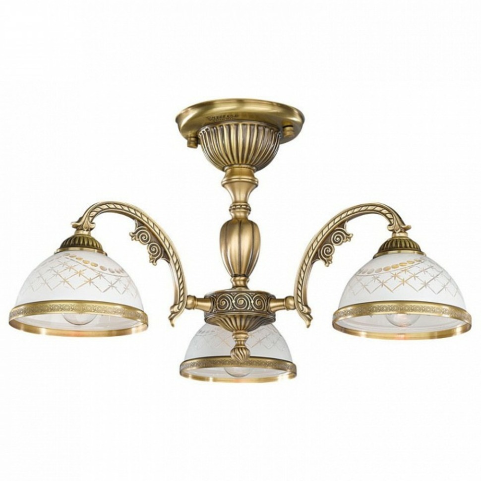 Фото Люстра на штанге Reccagni Angelo 7002 PL 7022/3 RA_PL_7022_3 - интернет-магазин МегаТерем в Москве