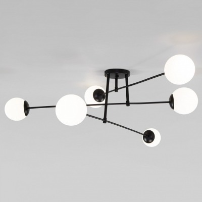 Потолочная люстра Eurosvet Netz 30181/6 черный EV_a062214