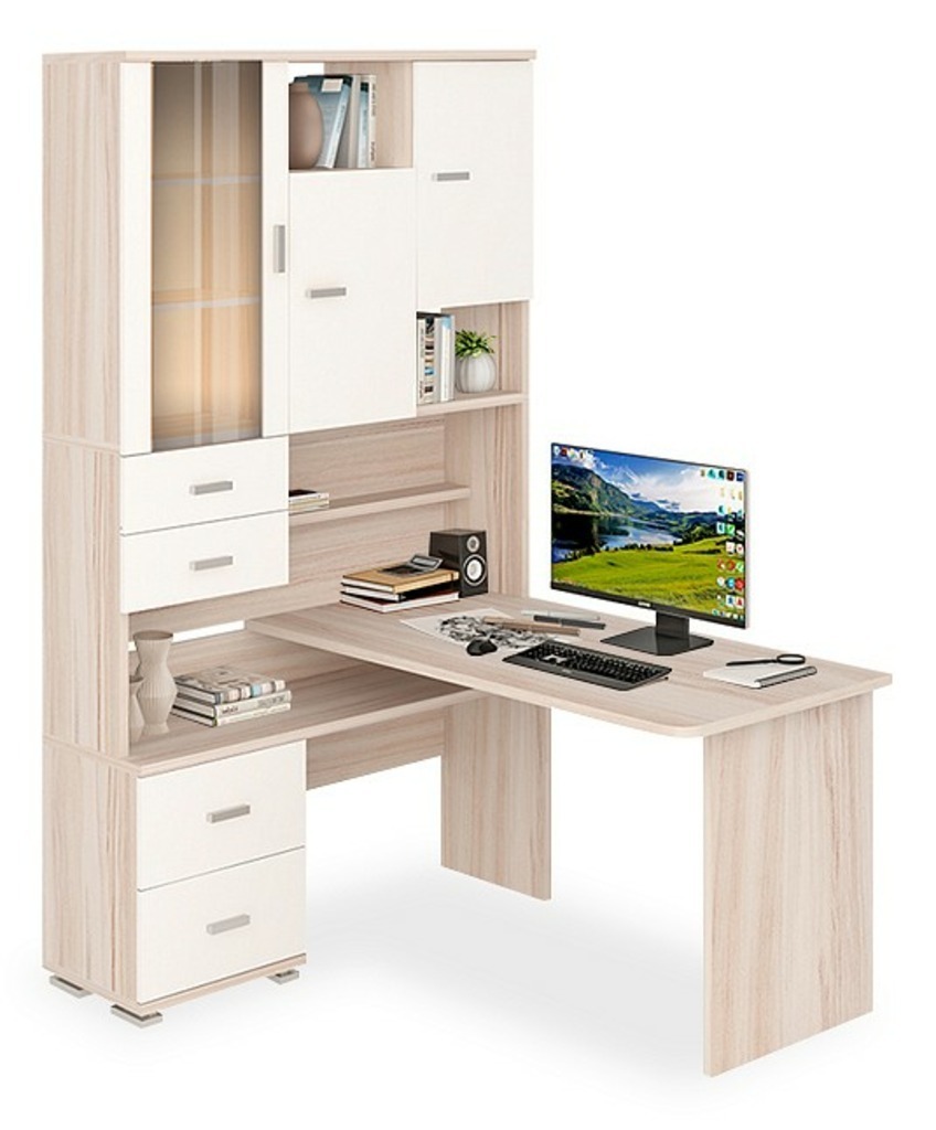 Фото Стол компьютерный Домино СР-620/140 MER_SR-620-140_KBEK-LEV - интернет-магазин МегаТерем в Москве