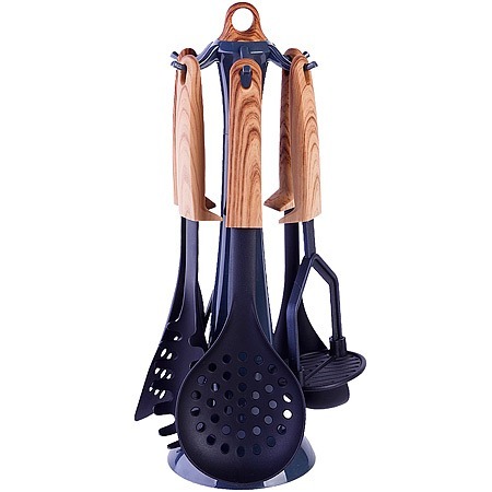 Фото Набо кухонных принадлежностей на подставке MAYER BOCH (40496) - интернет-магазин МегаТерем в Москве