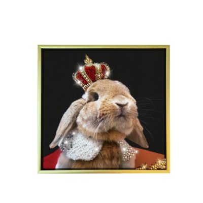 Картина Кролик с короной с ...