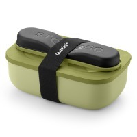 Набор из ланч-бокса и приборов store & go, оливковый (79089)