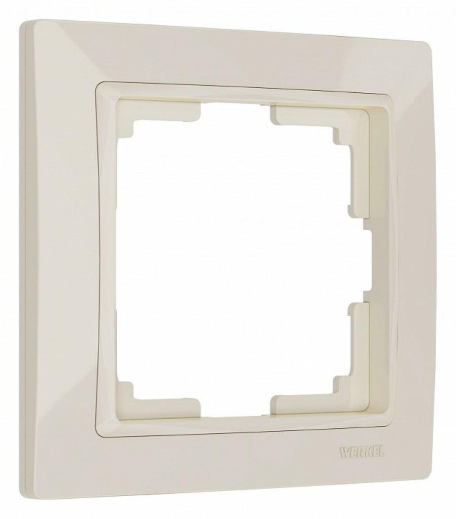 Фото Рамка на 1 пост Werkel Snabb Basic (слоновая кость) W0012003 WRK_a051297 - интернет-магазин МегаТерем в Москве
