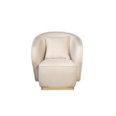 Кресло Olten, велюр кремовы...