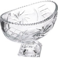 Ваза для конфет 18,5х11х8,5 на ножке (7142-1)