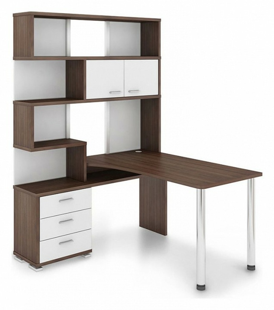 Фото Стол компьютерный СР-420/170 MER_SR-420-170_SHBESH-LEV - интернет-магазин МегаТерем в Москве