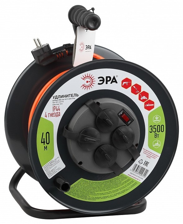Фото Удлинитель Эра  RMx-4es-3x1.5-40m-IP44 ER_B0046851 - интернет-магазин МегаТерем в Москве