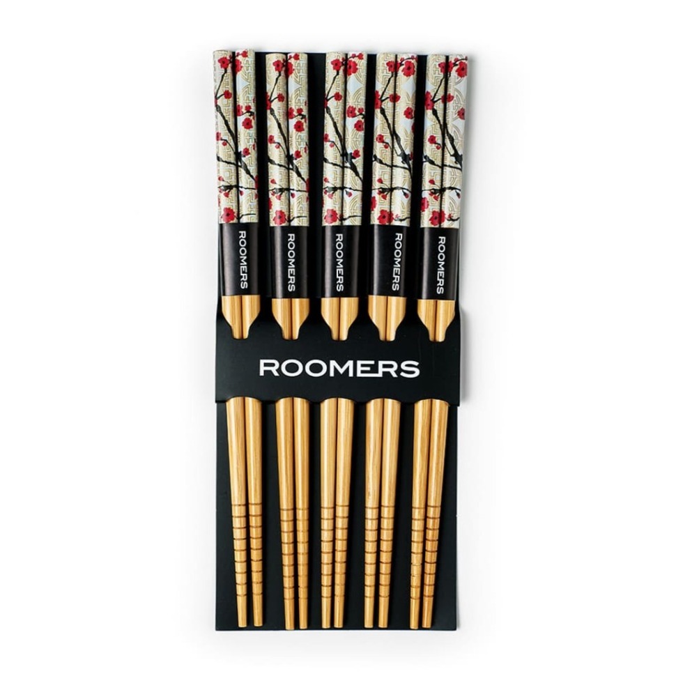 Фото Палочки для еды набор 5 пар A27-C26, бамбук, Multicolor, ROOMERS TABLEWARE - интернет-магазин МегаТерем в Москве