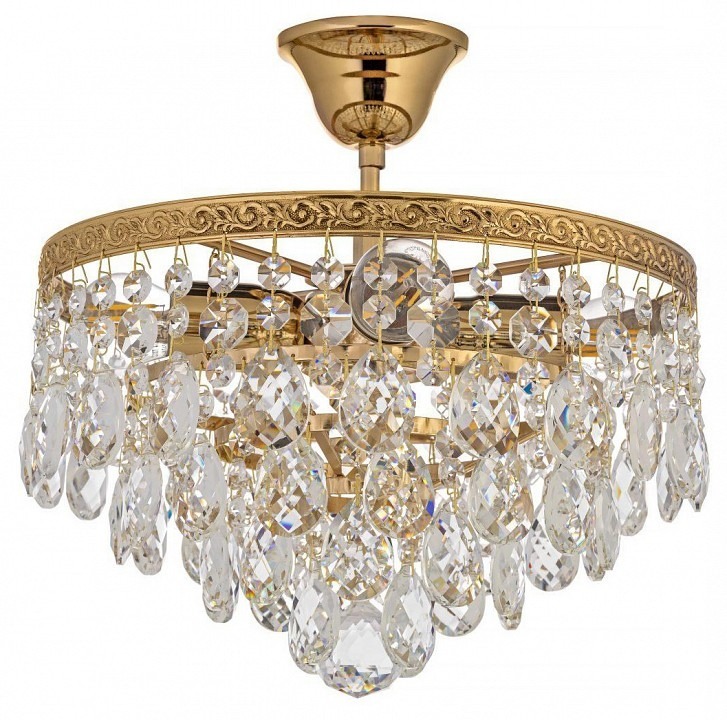 Фото Люстра на штанге Arti Lampadari Castellana Gold Castellana E 1.3.30.608 G AL_Castellana_E_1.3.30.608_G - интернет-магазин МегаТерем в Москве