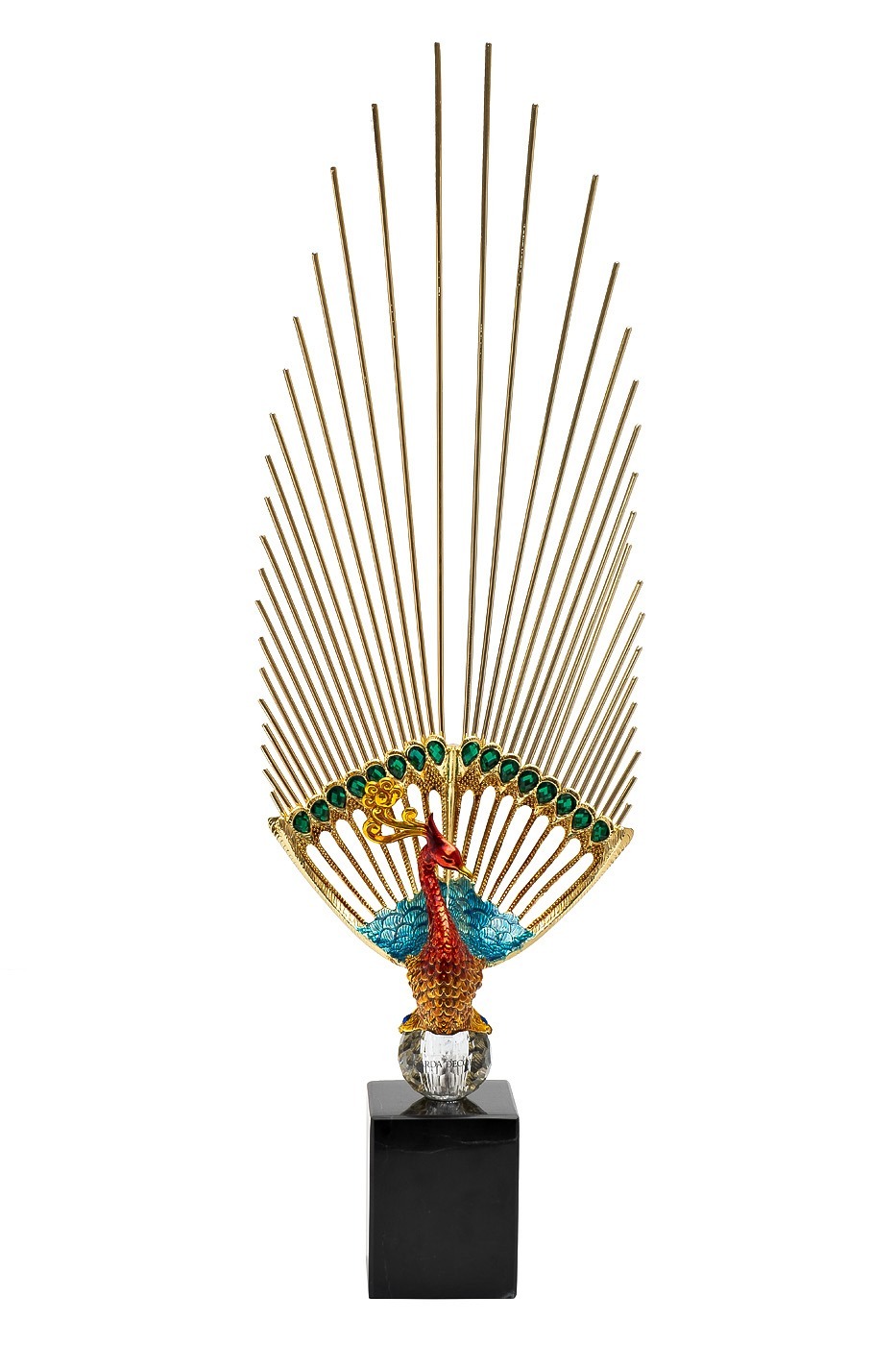 Статуэтка  Жар-птица с золотым хвостом 20*9*66см (TT-00008881) Фото Статуэтка  Жар-птица с золотым хвостом 20*9*66см (TT-00008881) - интернет-магазин МегаТерем в Москве