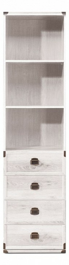 Фото Стеллаж комбинированный Индиана JREG 4so/50 BRW_70001364 - интернет-магазин МегаТерем в Москве