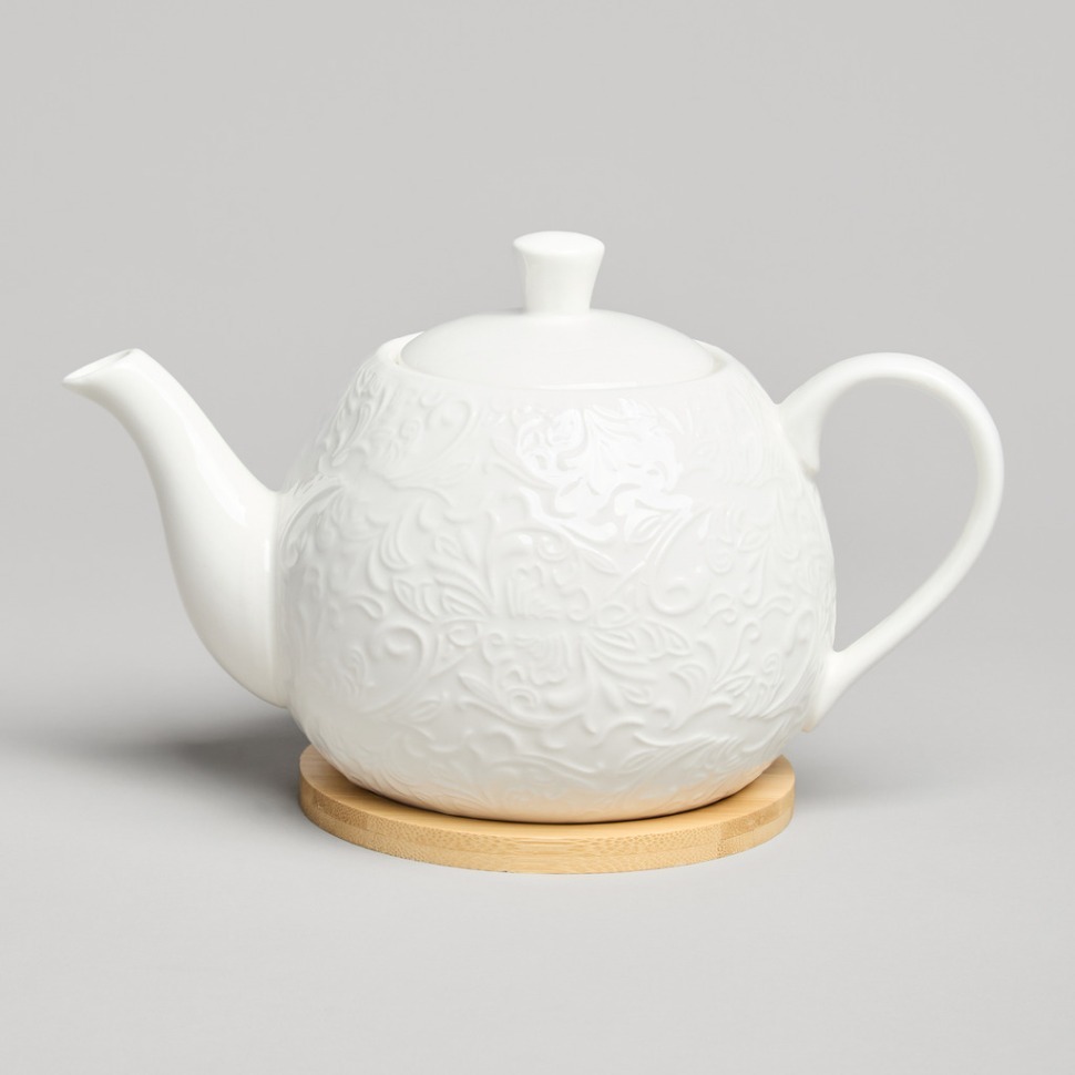 Фото Чайник lefard muse на дер.подставке 22,5*13*11 см 900 мл (587-217)  - интернет-магазин МегаТерем в Москве