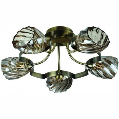 Потолочная люстра IDLamp 601 601/5PF-MOONOldbronze