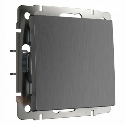 Выключатель одноклавишный без рамки Werkel графит рифленый W1110004 WRK_a050755