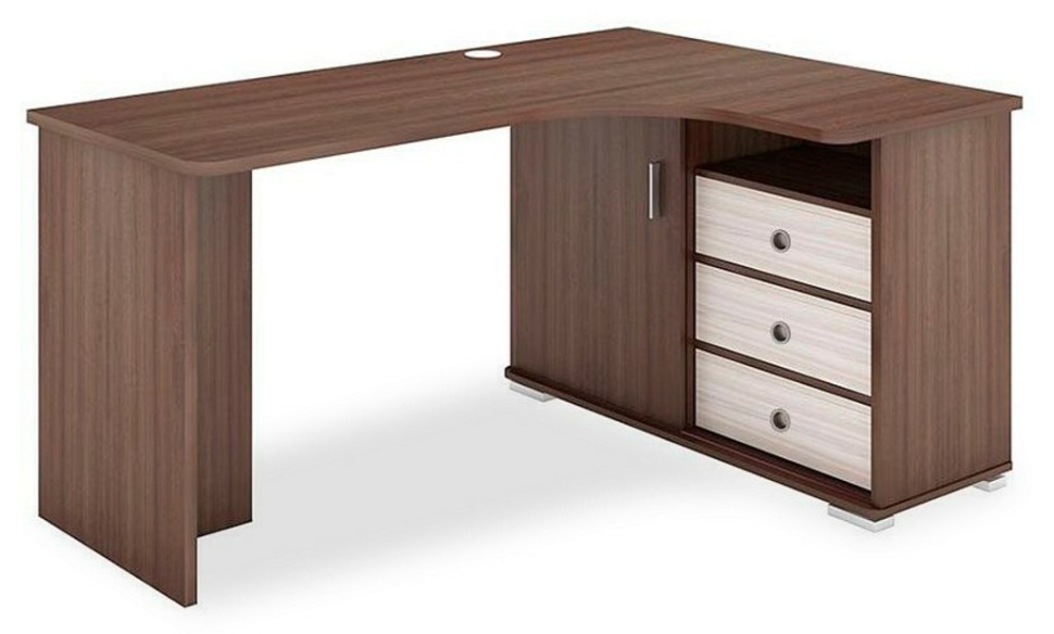 Фото Стол письменный Домино СР-145С MER_SR-145S-SHKSH-CH-PRAV-NOVYJ - интернет-магазин МегаТерем в Москве