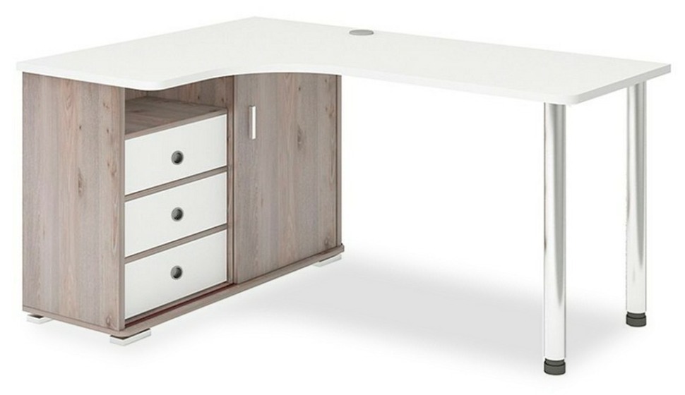 Фото Стол письменный Домино СР-165СМ MER_SR-165SM-NBEBE-LEV - интернет-магазин МегаТерем в Москве