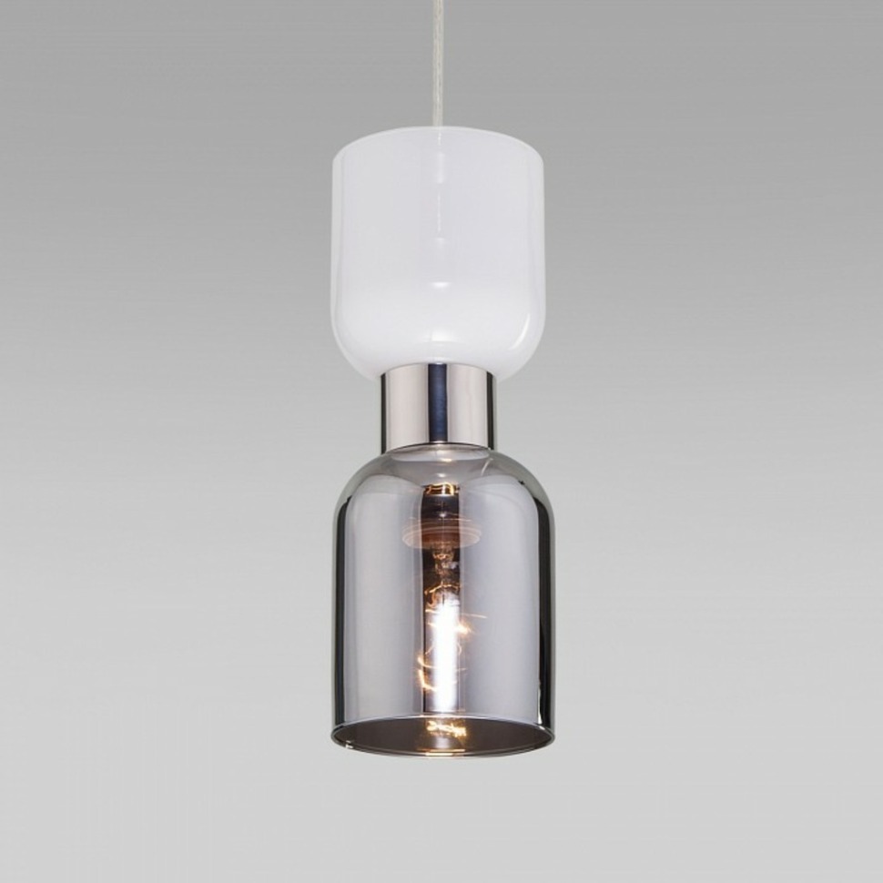 Фото Подвесной светильник Eurosvet Tandem 50118/1 никель EV_a053236 - интернет-магазин МегаТерем в Москве