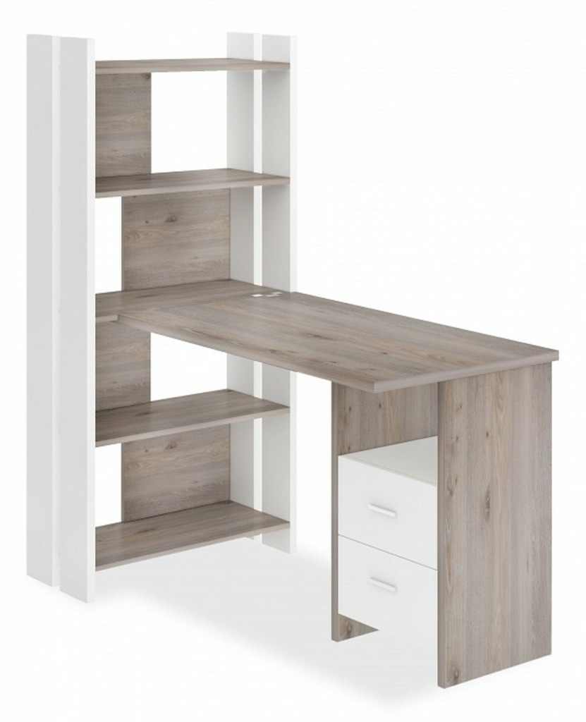 Фото Стол компьютерный Домино Лайт СТЛ-ОВ+С120Прям+ТЯЛ MER_STL-OV-S120Pryam_BEN - интернет-магазин МегаТерем в Москве