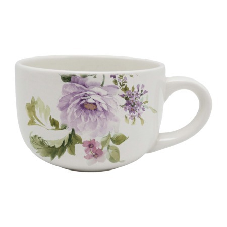 Фото Кружка-супница 550 мл доломит Очарование LORAINE (60231) - интернет-магазин МегаТерем в Москве