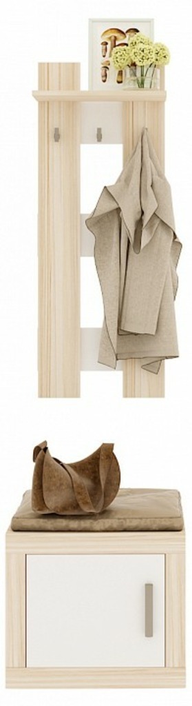 Фото Вешалка с тумбой Toivo ТОЙ-ПР 6 MER_TOJ-PR-6-KBE - интернет-магазин МегаТерем в Москве