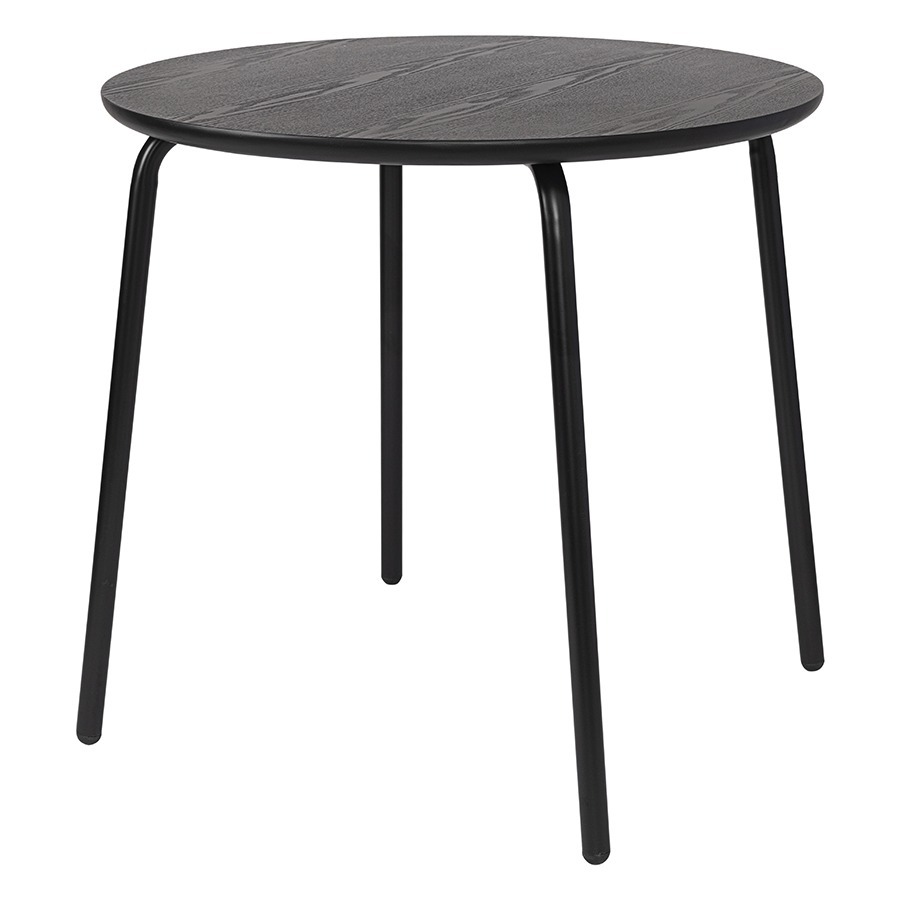 Фото Стол обеденный round, D80 см, черный (77794) - интернет-магазин МегаТерем в Москве