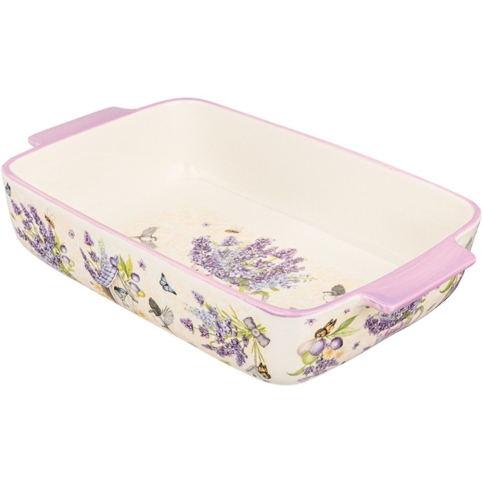 Фото Блюдо для запекания lefard лаванда прямоуг.2,8 л 33,5*19,5*7,5 см (536-246)  - интернет-магазин МегаТерем в Москве