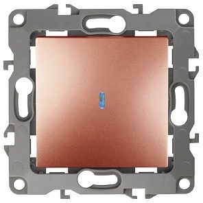 Фото Выключатель одноклавишный с подсветкой без рамки Эра Эра 12 12-1102-14 ER_B0019282 - интернет-магазин МегаТерем в Москве